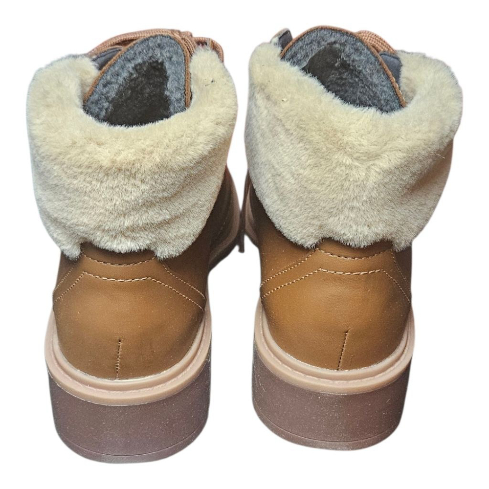 Clarks Brown Beige Fur Lined Winter Boots US Multiple Sizes - Picture 7 of 13